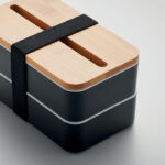 Lunchbox PP Schwarz, Detailaufnahme des Materials