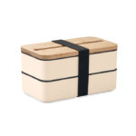 Lunchbox PP Braun als Werbeartikel mit Logodruck