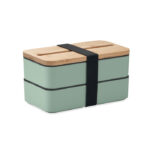 Lunchbox PP Gruen als Werbeartikel mit Logodruck
