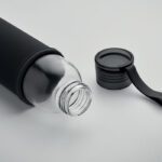 Flasche recyceltes Glas 500 ml Schwarz, Detailaufnahme des Materials