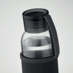 Flasche recyceltes Glas 500 ml Schwarz von oben