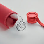 Flasche recyceltes Glas 500 ml Rot, Detailaufnahme des Materials