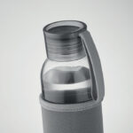 Flasche recyceltes Glas 500 ml Grau von oben