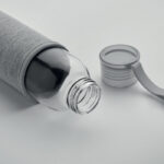 Flasche recyceltes Glas 500 ml Grau, Detailaufnahme des Materials