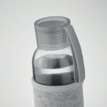 Flasche recyceltes Glas 500 ml Grau von oben