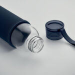 Flasche recyceltes Glas 500 ml Blau, Detailaufnahme des Materials