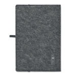 DIN A5 Notizbuch RPET-Filz, Rückansicht