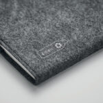 DIN A5 Notizbuch RPET-Filz, Detailaufnahme des Materials