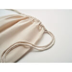 Beutel mit Kordelzug Fairtrade, Detailaufnahme des Materials