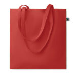 Einkaufstasche Fairtrade 140g Rot als Werbeartikel mit Logodruck