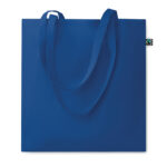Einkaufstasche Fairtrade 140g Blau als Werbeartikel mit Logodruck