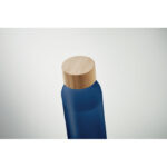Glasflasche 500 ml Blau, Detailaufnahme des Materials
