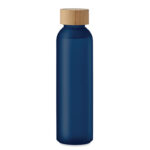 Glasflasche 500 ml Blau, Seitenansicht