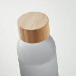 Glasflasche 500 ml Grau, Detailaufnahme des Materials