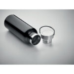 Doppelwandige Flasche 500 ml Schwarz, Detailaufnahme des Materials