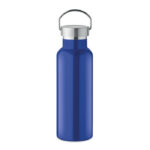 Doppelwandige Flasche 500 ml Blau als Werbeartikel mit Logodruck