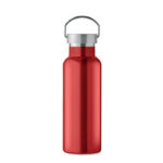 Doppelwandige Flasche 500 ml Rot, Rückansicht