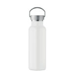 Doppelwandige Flasche 500 ml Weiß, Rückansicht