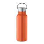 Doppelwandige Flasche 500 ml Orange als Werbeartikel mit Logodruck