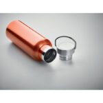 Doppelwandige Flasche 500 ml Orange, Detailaufnahme des Materials