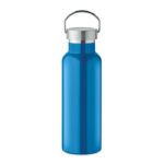 Doppelwandige Flasche 500 ml Blau als Werbeartikel mit Logodruck