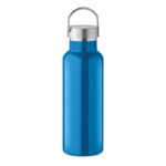 Doppelwandige Flasche 500 ml Blau, geöffnet dargestellt