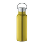 Doppelwandige Flasche 500 ml Gruen als Werbeartikel mit Logodruck