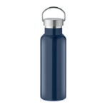 Doppelwandige Flasche 500 ml Blau als Werbeartikel mit Logodruck