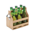 6 Bierkästen aus Bambus, Seitenansicht