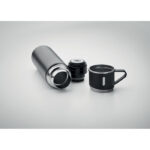Flasche und Becher-Set 2tlg. Schwarz, Detailaufnahme des Materials