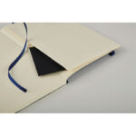 DIN A5 Notizbuch recycelt Blau, Detailaufnahme des Materials