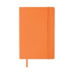 DIN A5 Notizbuch recycelt Orange, Seitenansicht