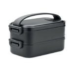 Lunchbox PP Schwarz als Werbeartikel mit Logodruck