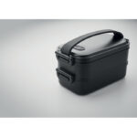 Lunchbox PP Schwarz, Detailaufnahme des Materials