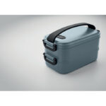 Lunchbox PP Blau, Detailaufnahme des Materials