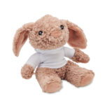 Plüsch-Hase mit Hoody von oben