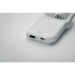 Powerbank mit Ventilator, Detailaufnahme des Materials