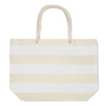 Strandtasche Baumwolle 220 g Weiß, Rückansicht