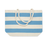 Strandtasche Baumwolle 220 g Blau, Rückansicht