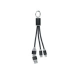 4in1 Ladekabel Typ-C Schwarz als Werbeartikel mit Logodruck
