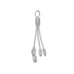 4in1 Ladekabel Typ-C Silber als Werbeartikel mit Logodruck