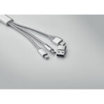 4in1 Ladekabel Typ-C – mit markiertem Druckbereich für Ihr Logo