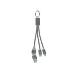 4in1 Ladekabel Typ-C Silber als Werbeartikel mit Logodruck