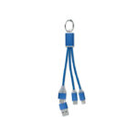 4in1 Ladekabel Typ-C Blau als Werbeartikel mit Logodruck