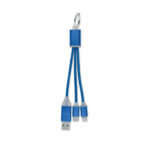 4in1 Ladekabel Typ-C Blau, Seitenansicht