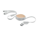 Einziehbares USB-Ladekabel als Werbeartikel mit Logodruck