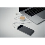Einziehbares USB-Ladekabel, Detailaufnahme des Materials