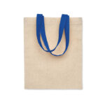 Kleine Tasche Baumwolle 140 g Blau als Werbeartikel mit Logodruck