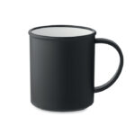 Vintage Kaffeebecher PP Schwarz als Werbeartikel mit Logodruck