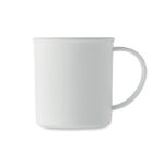 Vintage Kaffeebecher PP Weiß, geöffnet dargestellt